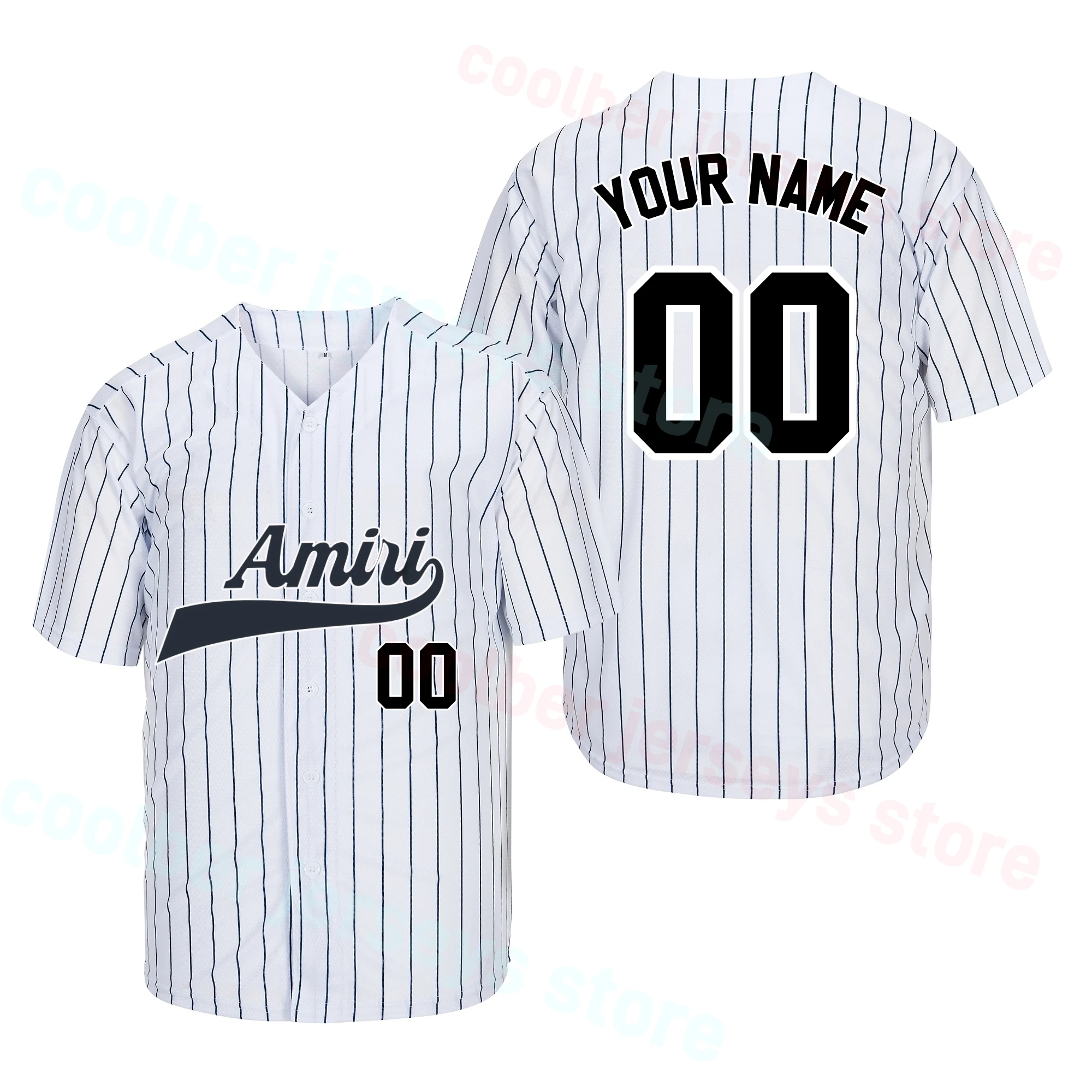 Custom Pinstripe Jerseys Stitched Baseball Team Jersey Shirt Personalize Name Number Amiri Wohlberg MR NOVEMBER Judge Jersey