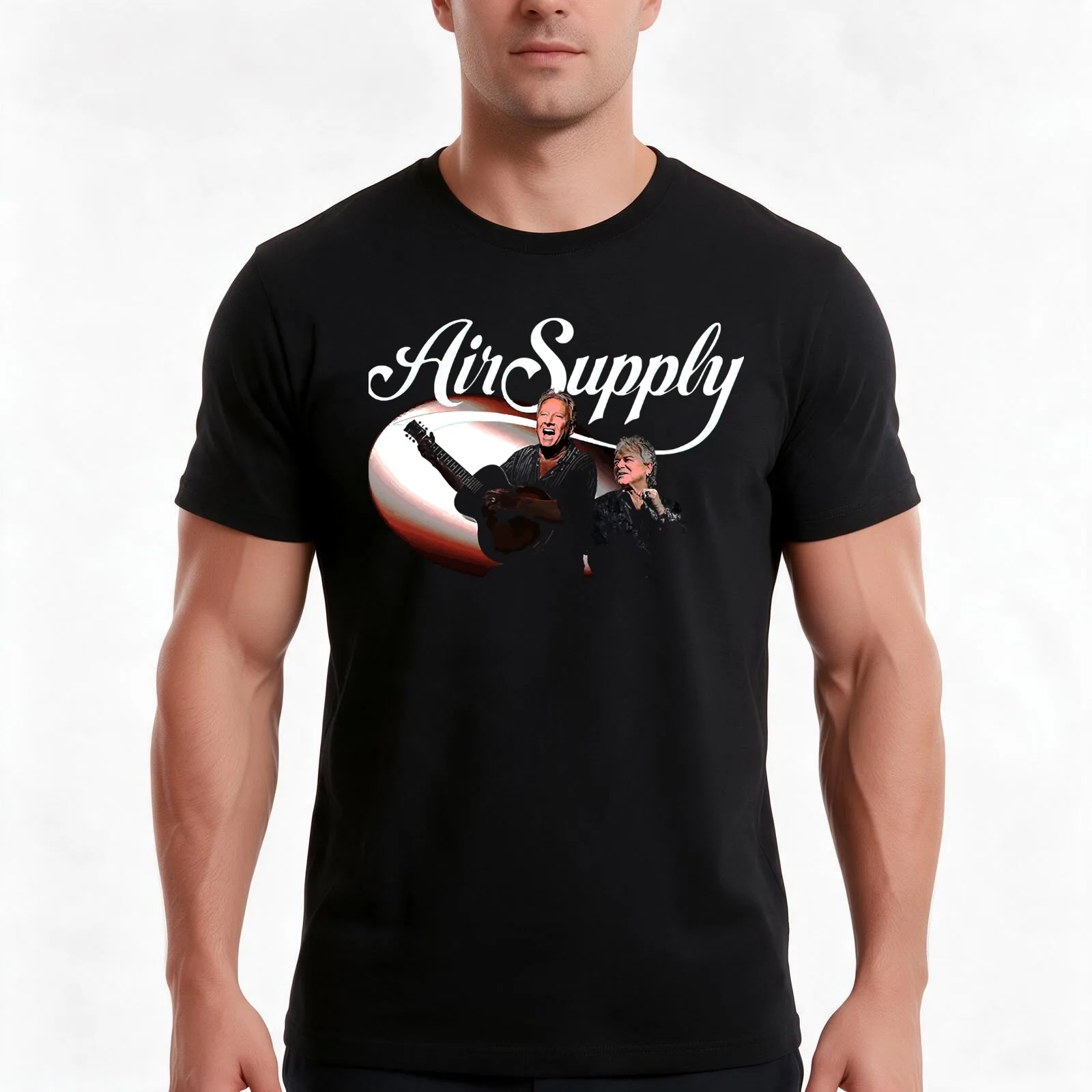 of air supply music band air supply music band T-Shirt, Summer Casual Cotton Tee, Oversized Streetwear Tops, Unisex Men Women