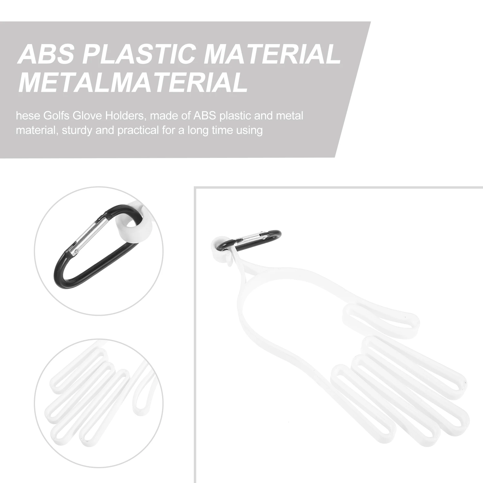

2pcs Golf Gloves Holder Plastic Glove Support Rack Palm Shape Retaining Bracket Buckle Design For Golf Accessories Drying