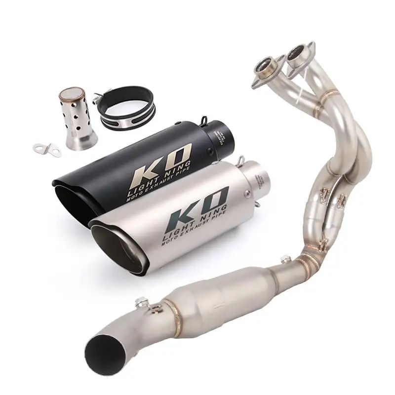 51MM For Kawasaki Ninja Z650 2023 2024 2025 Motorcycle Exhaust System Muffler Header Pipe Front Link Tube Escape Tips DB Killer