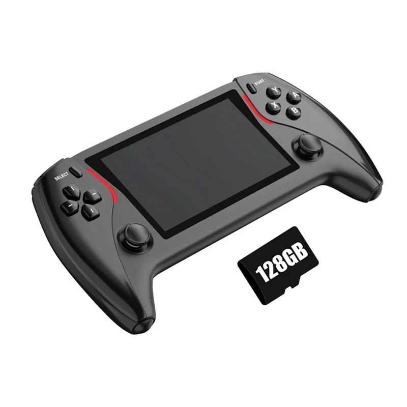 

Портативная игровая консоль PROJECT X PRO, 128 ГБ + 200 000 игр, 4,3-дюймовый дисплей, 3D стереозвук, поддержка 20 + симуляторов A-ABIU