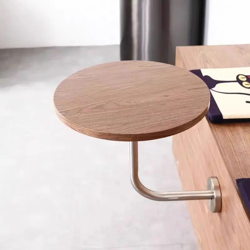 Wall-Mounted Cafe Table Round Side Table for Bakeries Coffee Shop Corner Desk Space-Saving Bar