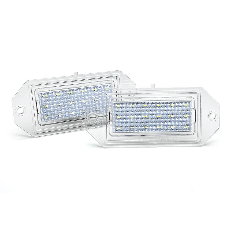 2 قطعة لوحة ترخيص مُضاء ليد ضوء لفولفو 850 940 960 S90 4-Door صالون سيدان رقم لوحة مصباح اكسسوارات السيارات