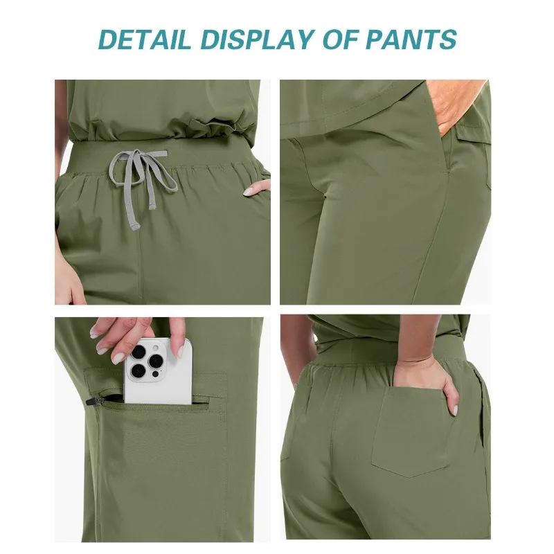 Becoming the Best Health Check Nurse Uniform Women's Solid Color Set - Ideal Choice for Pet Hospital Staff Skin Management