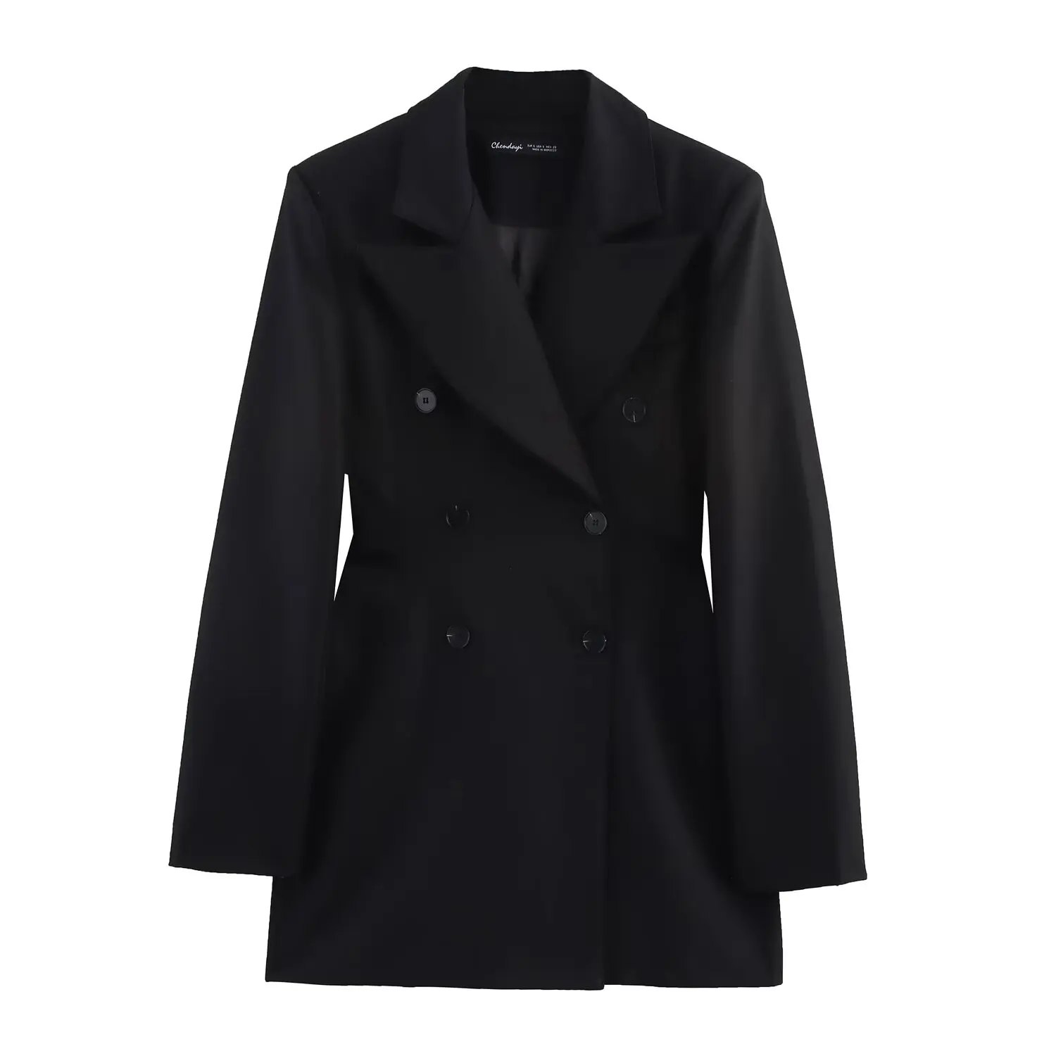 

Nice New Women's Clothing European And American Style Casual Temperament Simple Double-breasted Dress-style Suit Jacket