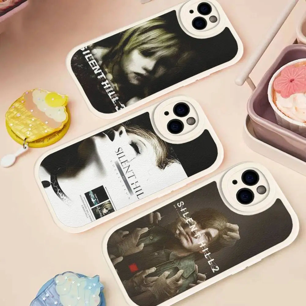 

Horror Games S-Silent H-Hill Phone Case Hard Leather For IPhone 14 13 16 Mini 15 14 11 12 Pro Max Plus Fundas