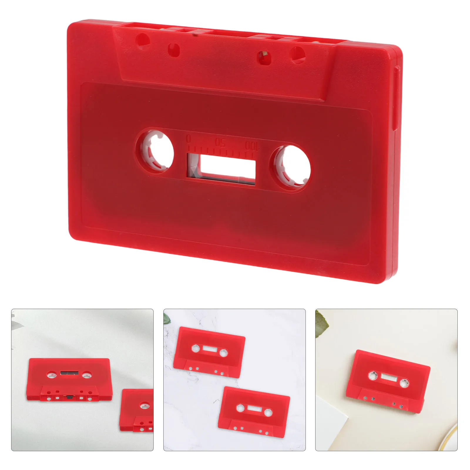

2Pcs Retro Cassette Tape Decoration Blank Audio Cassettes Vintage Music Party Supplies DIY Decor Craft Tape Centerpiece Room