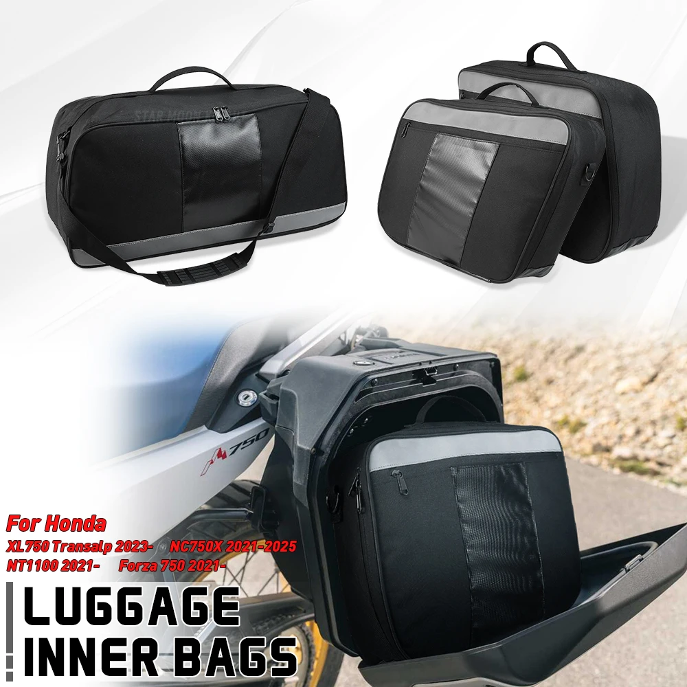 Верхняя коробка для мотоцикла, внутренняя сумка, боковой чехол, сумки для хранения багажа для Honda FORZA750 NC750X NT1100 (2021-) XL750 Transalp 2023 2024- Верхняя коробка для мотоцикла, внутренняя сумка, боковой чехол, сумки для хранения багажа для Honda FORZA750 NC750X NT1100 (2021-) XL750 Transalp 2023 2024-