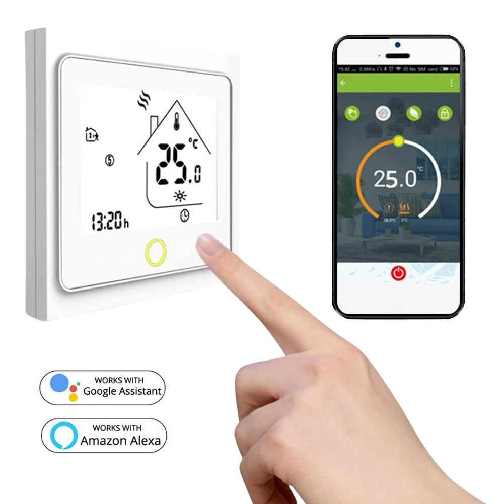 

Gas Boiler Temperature Controller Zigbee Control Smart Home Floor Thermostat Underfloor Heating Temperature Regulator