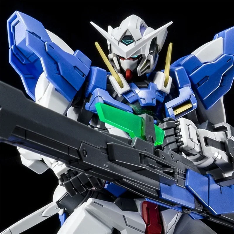 Bandai asli Gundam Model Kit Anime Figure MG 1/100 GN-001 GUNDAM EXIA R3 tokoh aksi hadiah mainan untuk anak-anak