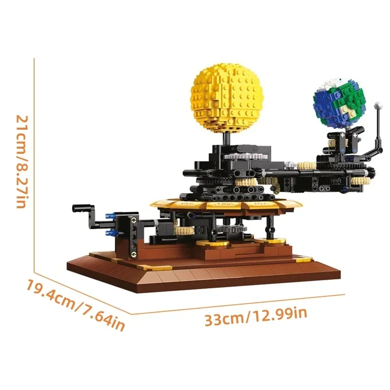 Zonnestelsel Planeten MOC Bouwstenen Ruimteverkenning Model Kit Educatief Speelgoed voor Kinderen Verjaardagscadeau