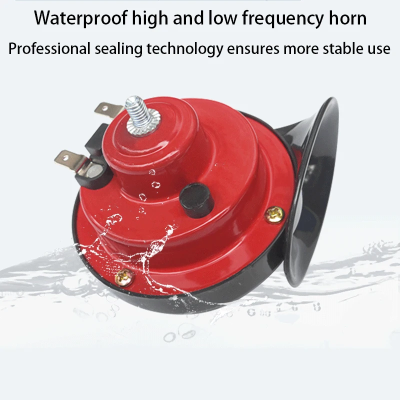 Modified Motorcycle 12V Snail Horn High-frequency Universal 300DB Horn Waterproof Car Electric Horn image 2