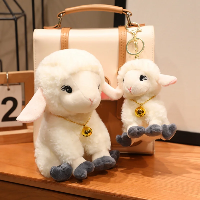 

Bell Sheep Soft Plush Toys Adorable Stuffed Plushies Animal Lamb Backpack Hanging Pendants Mother’s Day Birthday Gifts