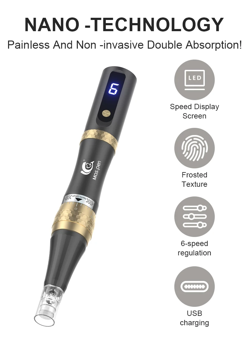 Professioneller Microneedling Derma Pen mit integrierter Geschenkbox, Mas Pen S8/N6 Beauty-Gerät zum Verkauf – Detail 1