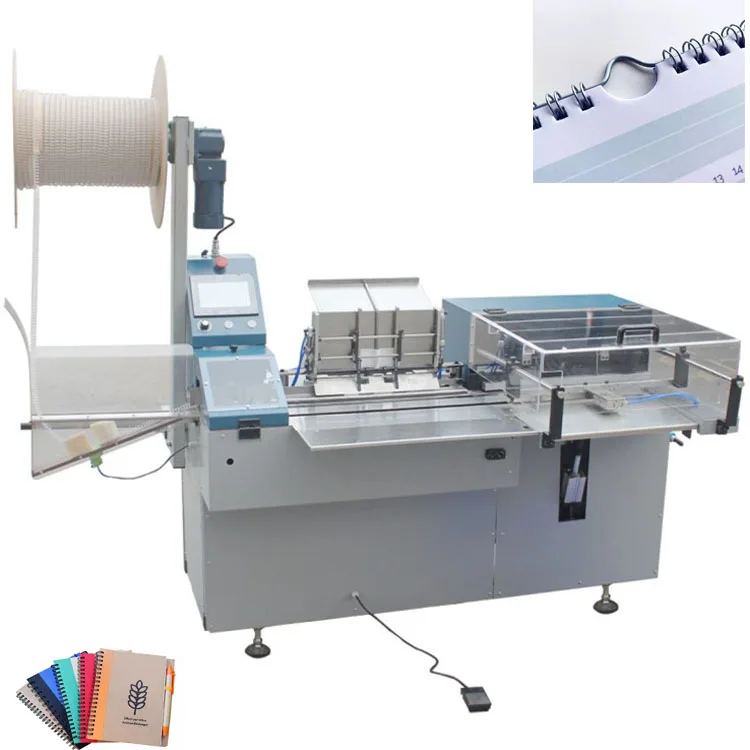 Factory Price  Twin Ring Spiral Wire Forming Machine Double Spiral Binding Machine for Notebook