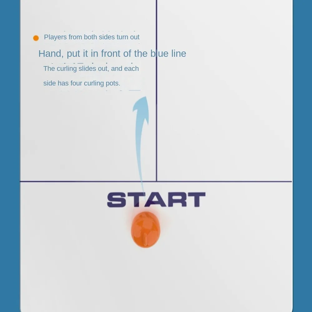 1 Zestaw Mini Stolikowa Gra Curling Składana Gra Rekreacyjna Shuffleboard Curling z 8 Kulami Łatwa w Obsłudze Świąteczna