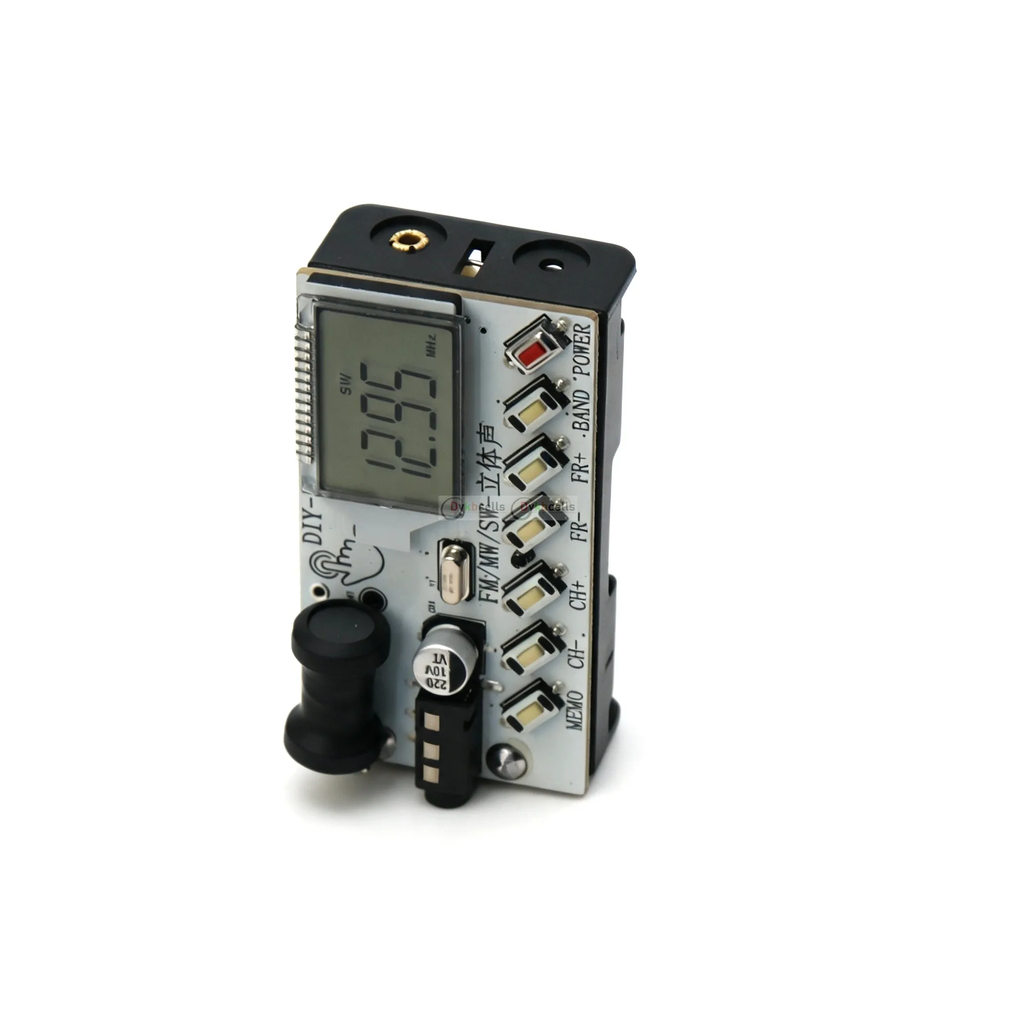 4-Band-Digital-FM-MW-SW-Radio mit LCD-Uhranzeige, AM-FM-Mittelwellen-Kurzwellen-Empfänger, Kopfhörer-Radiomodul, Antenne – Detail 4