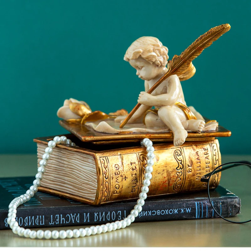 

European Princess Antique Cosmetics Desktop Jewelry Box Storage Box Creative Decoration Small Exquisite Ornaments