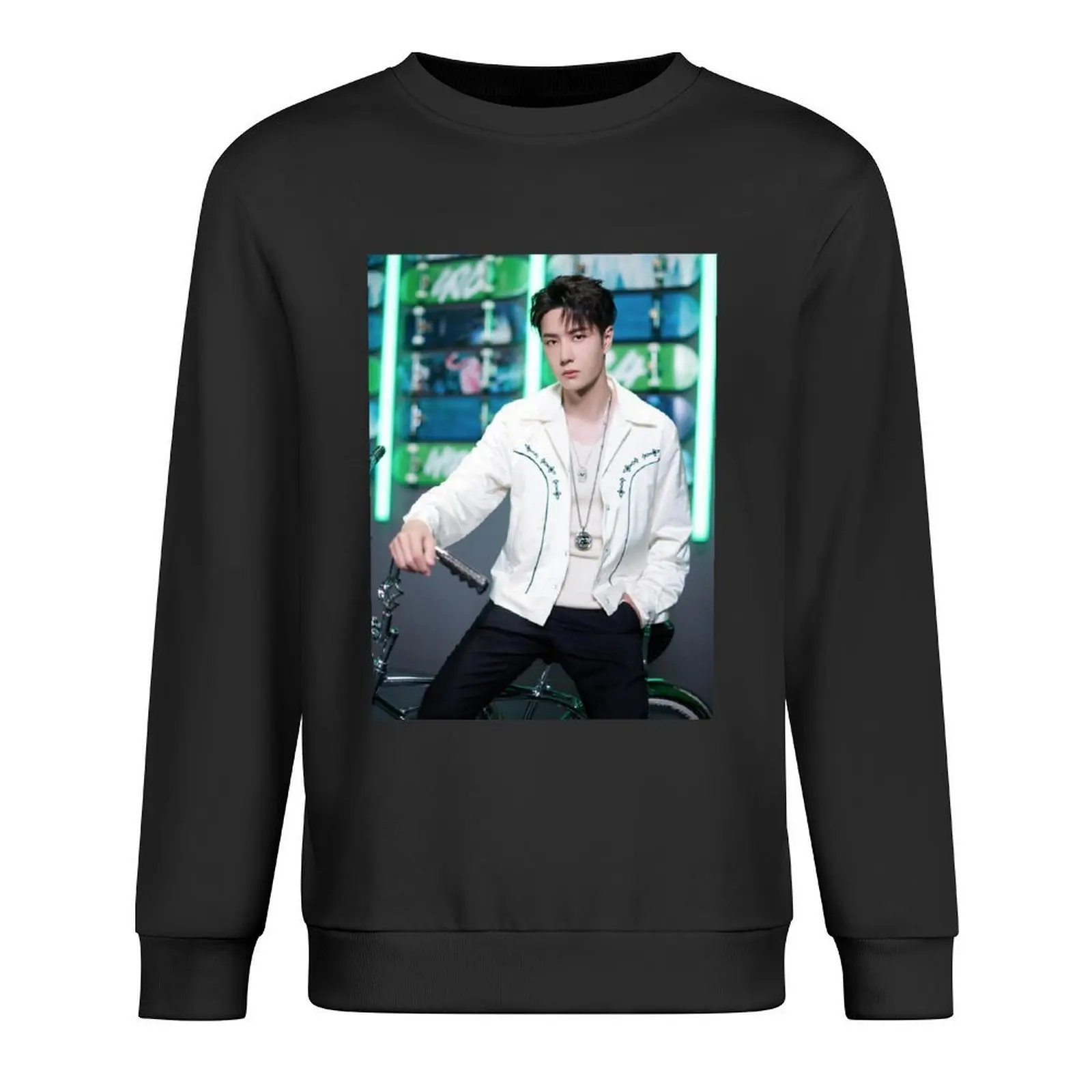 

Wang Yibo Pullover korean autumn clothes men wear fashion men autumn jacket men pullover