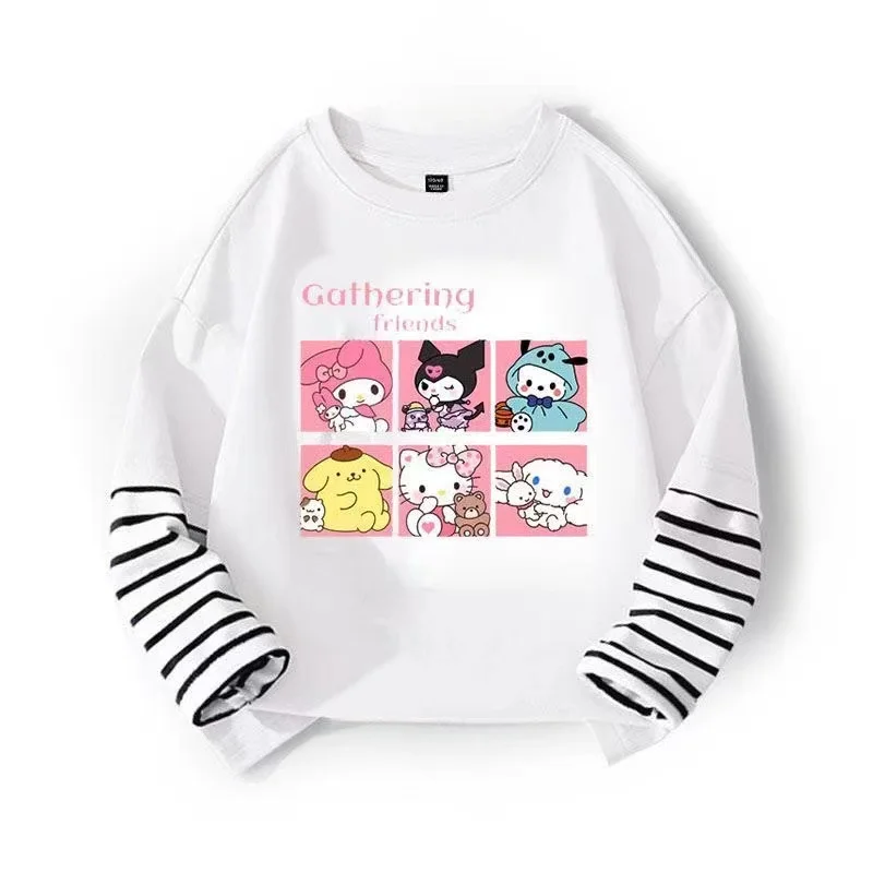 

Autumn Children Boy Clothes Cartoon Printed Sweatshirts Pullover Fashion Kid Girls Long Sleeves T-shirts Children's Tops