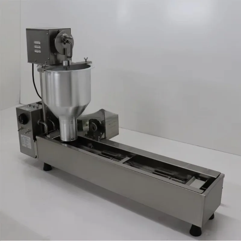 Industrial Double Row Full Automatic Donut Fryer Electric 220v Milk Flour Maker Customized