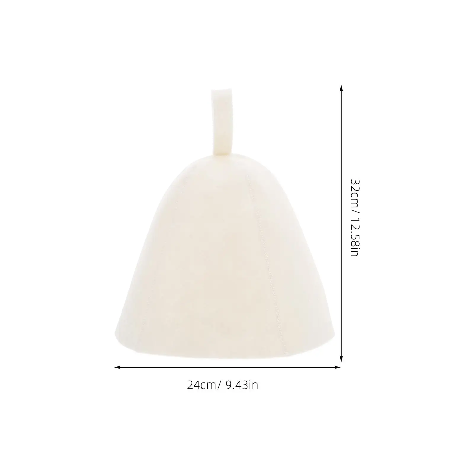 2 Pcs Sauna Cap Heat Insulation Hat Bath for Lightweight Shower Felt Gift Natural Large