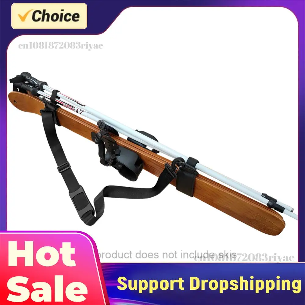 

Портативный регулируемый ремень для переноски лыжных досок, наплечный/ручной ремень для лыжных палок, аксессуары для зимних видов спорта