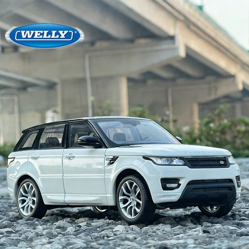 WELLY 1:24 Land Range Rover Sport SUV Alloy Car Model Diecasts Metal Off-road Vehicles Car Model High Simulation Childrens Gifts