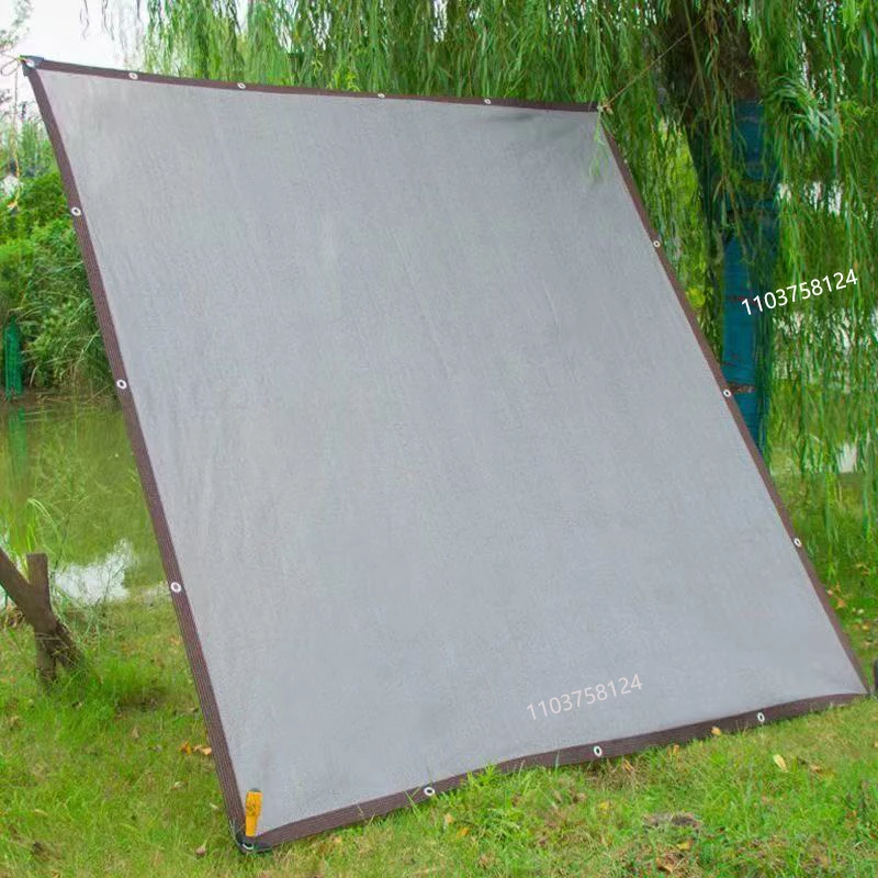 

Windproof sunshade net sun protection UV protection mesh shade cloth suitable for gazebo cover porch vertical screen grey