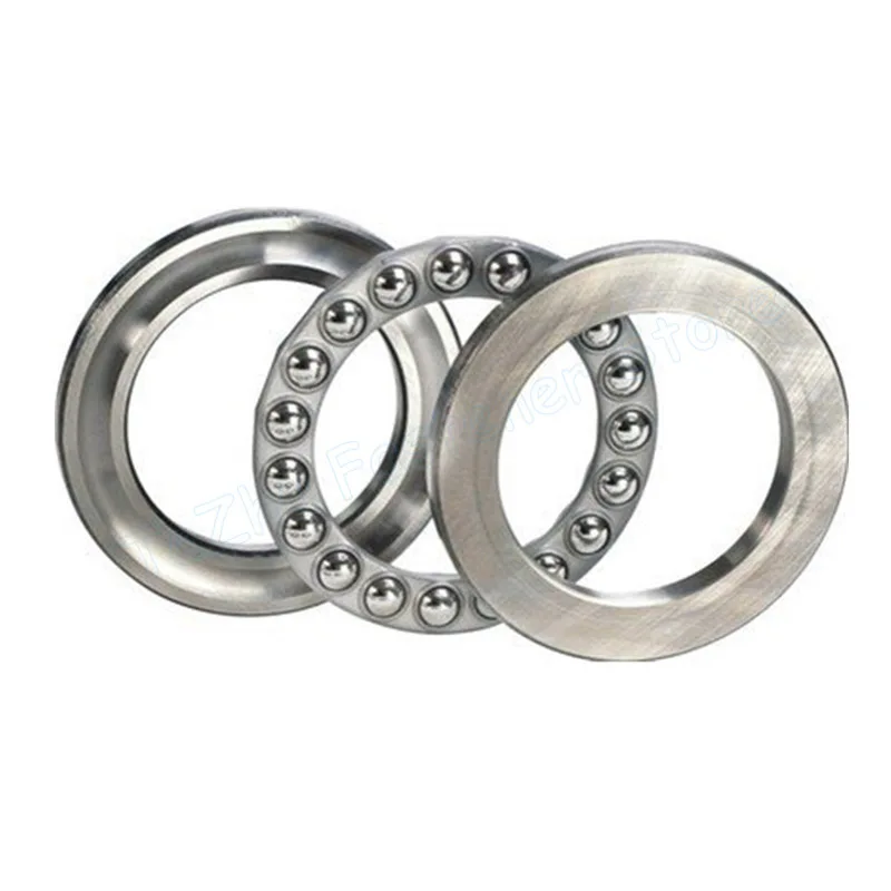 1pc 304 Stainless Steel Thrust Ball Bearing 51100 51101 51102 51103 51104 51105 51106 51107 Plane Axial Thrust Ball Bearing