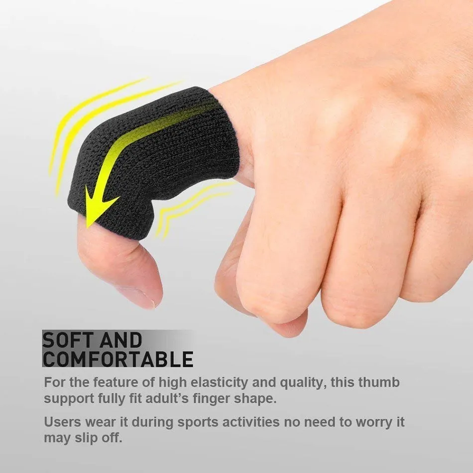 WOSWEIR 10 PCS  Finger Sleeves Elastic Basketball Fingerstall Protector Guard Stretchy Volleyball Gym Fitness Gear Equipment