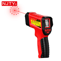NJTY JD-10 Infrared Thermometer Multi-Point Non-Contact IR Temp Gun -58°F to 1472°F Industrial Pyrometer Adjustable Emissivity