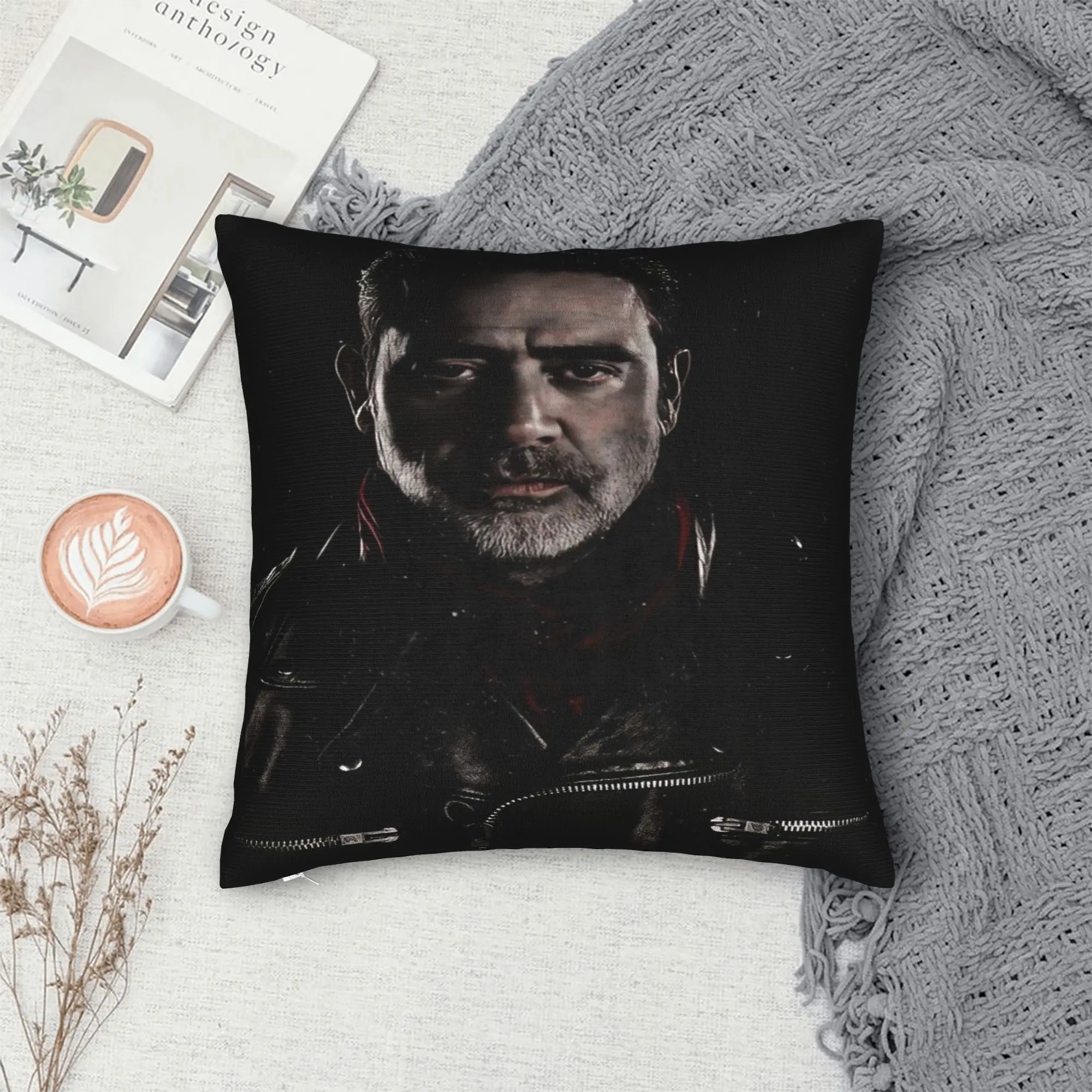 Negan Smith Pillowcases  Kawaii Pillow Case For Sofa Bedroom Home Decor Design Pillow Cover