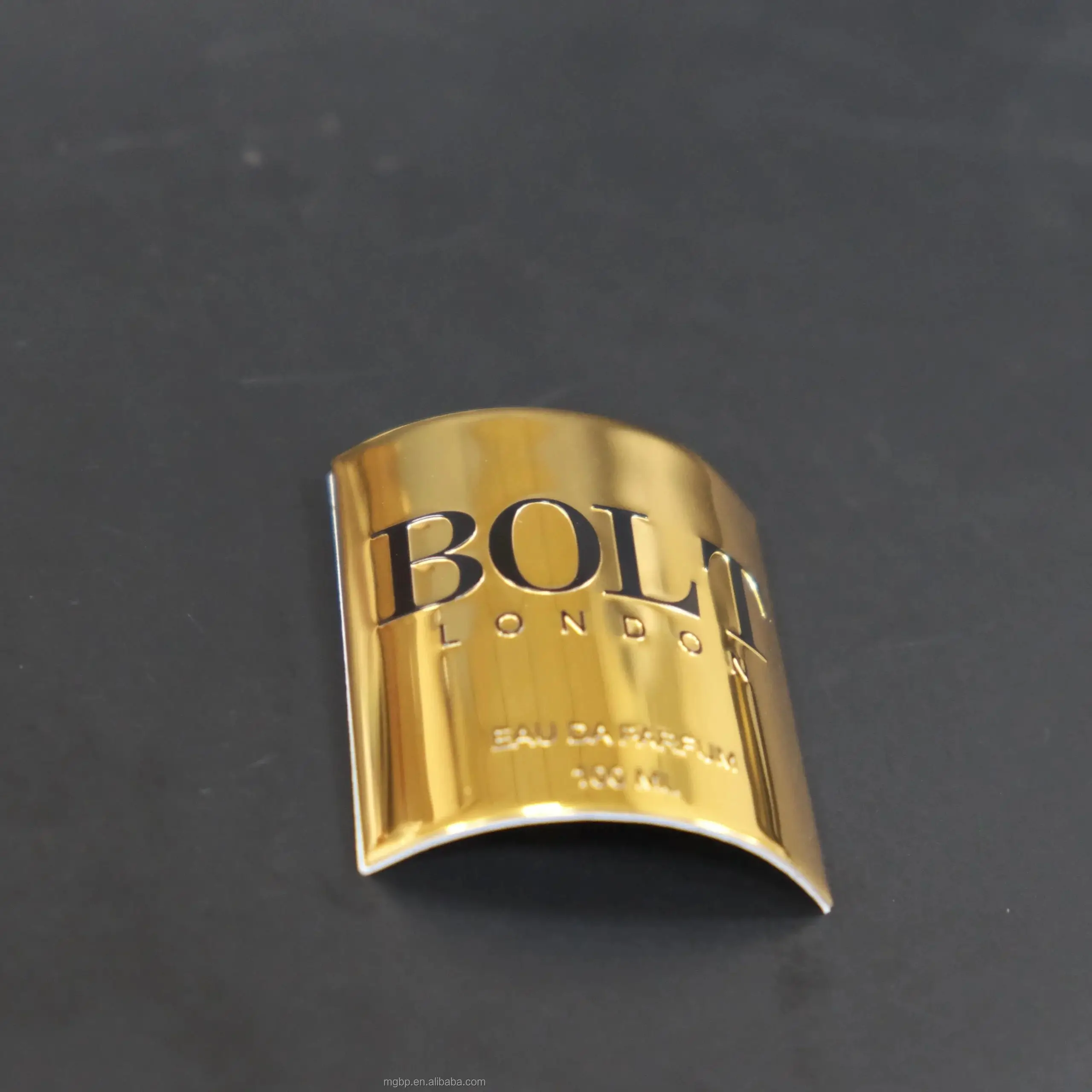 Custom Metal Plate Logo Sticker | Adhesive Metallic Label | Aluminum Foil Perfume Sticker Printing | Etiket Etiquetas