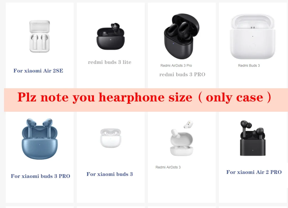 Dành Cho Xiaomi Redmi Búp 4 Pro Ốp Lưng Dễ Thương Dây Ốp Lưng Redmi Buds3 Ốp Tai Nghe Chụp Tai Trong Suốt Ốp Lưng Có Móc Khóa