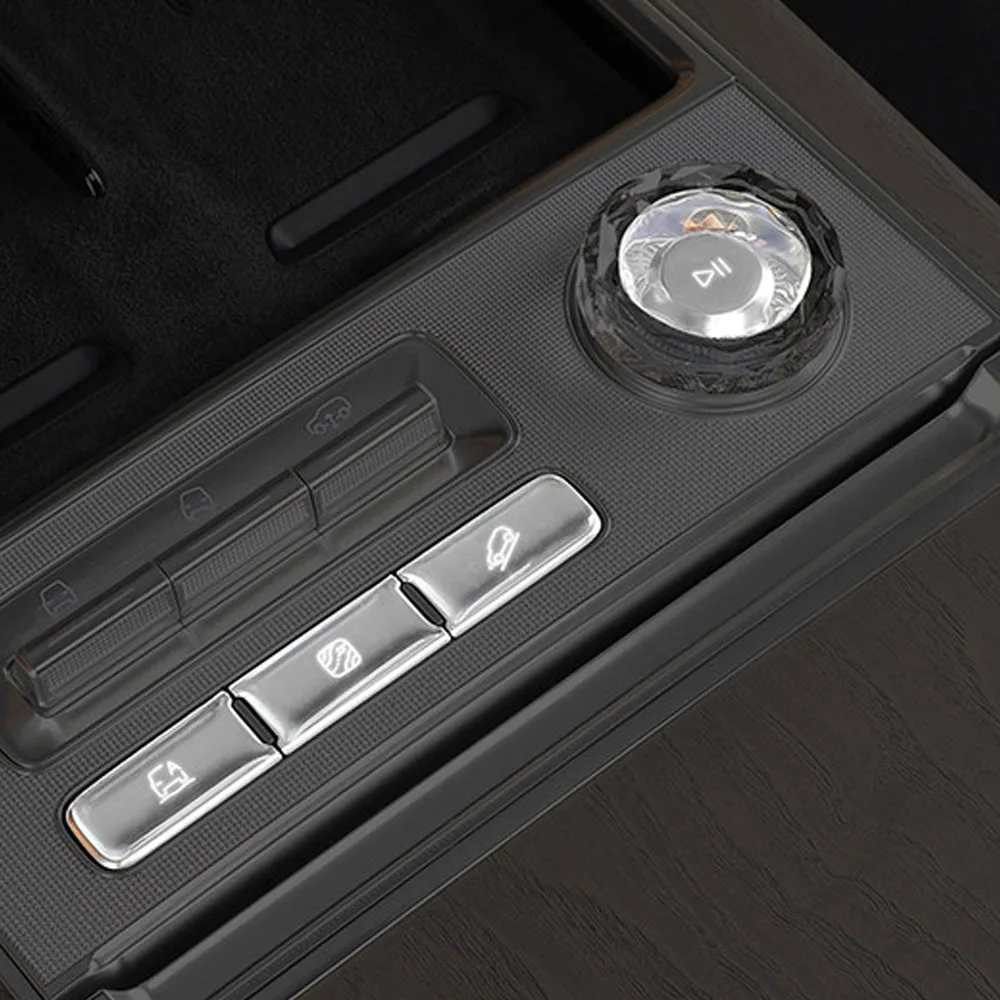 Fit For Zeekr 9X 2025-2026 Car Center Console Button Sticker Suspension Lift Mode Film Door Switch Reminder Interior Accessories