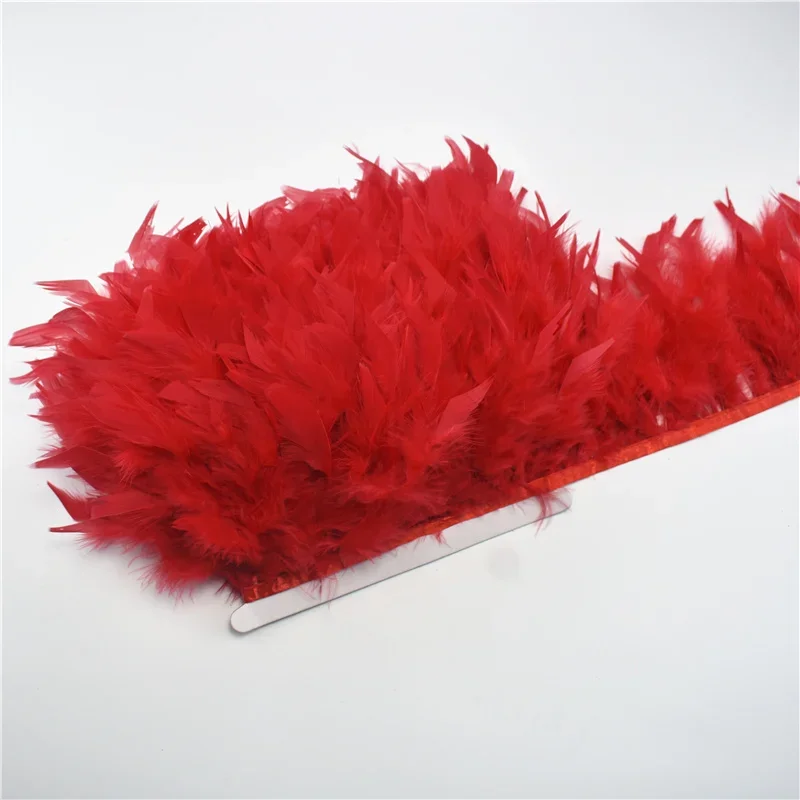 2 Yards Mintgrüne Truthahnfeder-Borte Quasten-Fransenband Federn für Bastelarbeiten Marabou-Rockborte Kleidungszubehör Dekoration – Detail 7