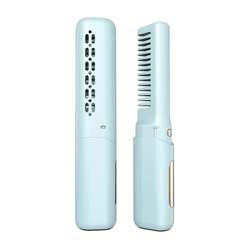 Mini Hair Straightener Professional Quick Heated Electric Hot Comb Multifunctional Wireless Portable Straightener