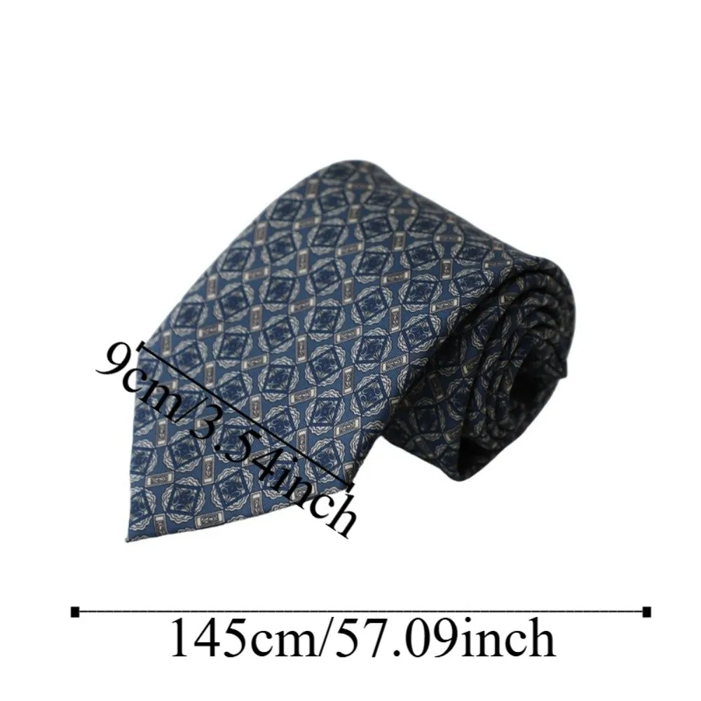 Modische Elegante Paisley-Krawatte 9cm Breit Polyester Bedruckte Krawatten Formelle Hemd-Accessoires Luxus-Krawatten für Studenten – Detail 1