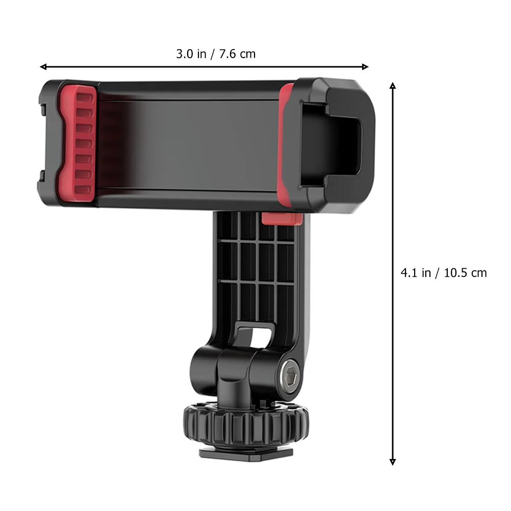 Double Head Mobile Phone Holder Rotates Smartphone Tripod Cellphone Mount Rotation Clip for Adapter Cold Boots