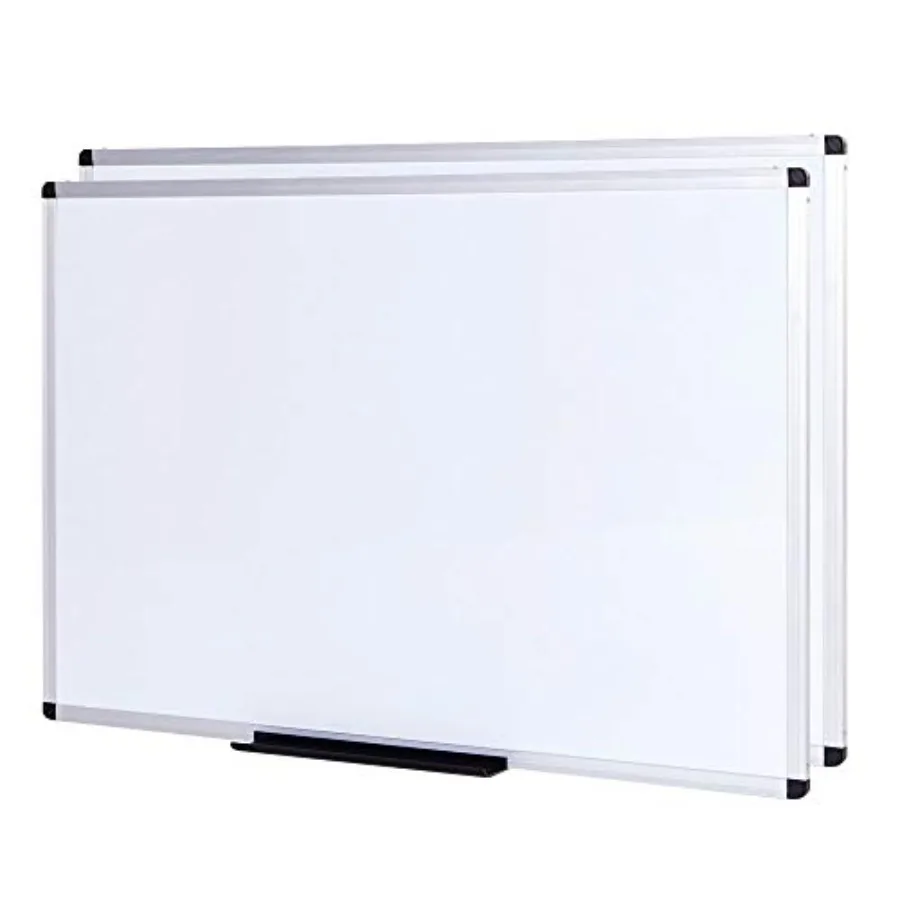 

Large Magnetic Dry Erase White Board for Wall 60 X 48 inches Pack of 2 5' x 4' Aluminum Framed Whiteboard with Marker Tray for
