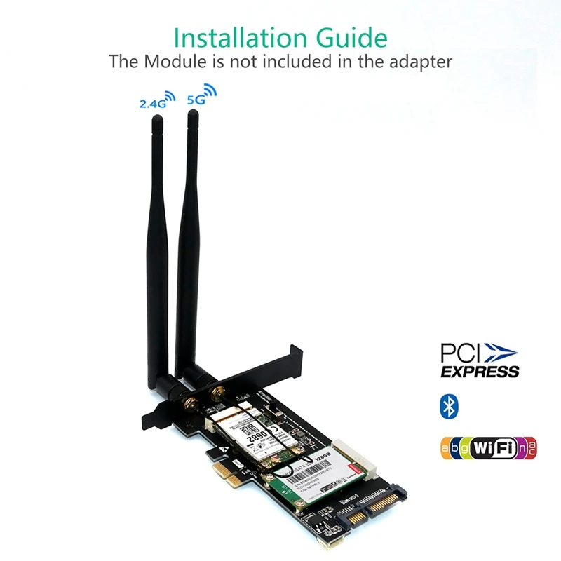 Adaptateur Mini PCI-E vers PCI-E 1X avec emplacement pour carte EpiCard, adaptateur MSATA SSD vers SATA 3.0, carte convertisseur 2 en 1 pour ordinateur portable