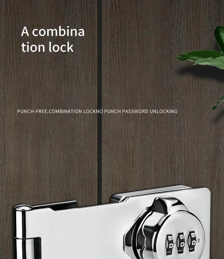 Cabinet Lock Double Door Anti-theft Combination Lock Furniture Lock Drawer Lock Cabinet Door Lock File Cabinet Lock Tin Cabinet