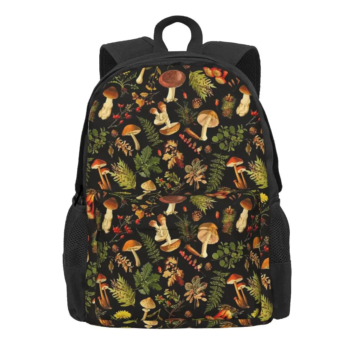 Thanksgiving Mushrooms Harvest Botanical Night Garden Backpacks Bookbag Children School Bags Laptop Rucksack Shoulder Bag