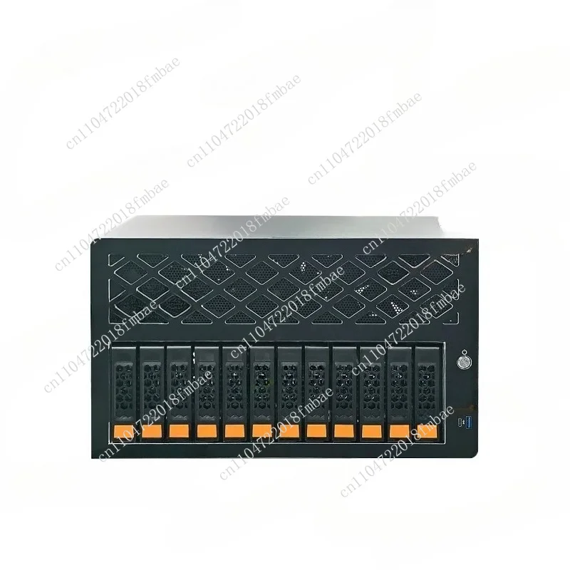 12 Bay Hot Swap Server Chassis, Support ATX Motherboard NAS Storage Case for Network Data Industrial PC Control