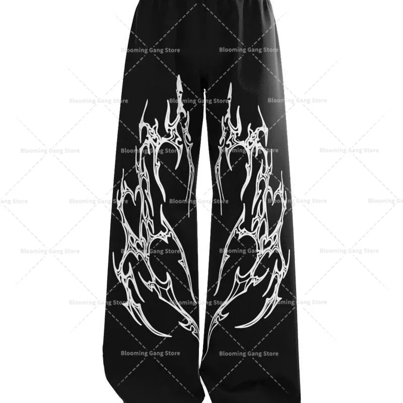 Abbigliamento da uomo ampio Design con motivo irregolare Pantaloni stile street vanguardista Pantaloni Stile versatile Primavera e autunno Stile caldo