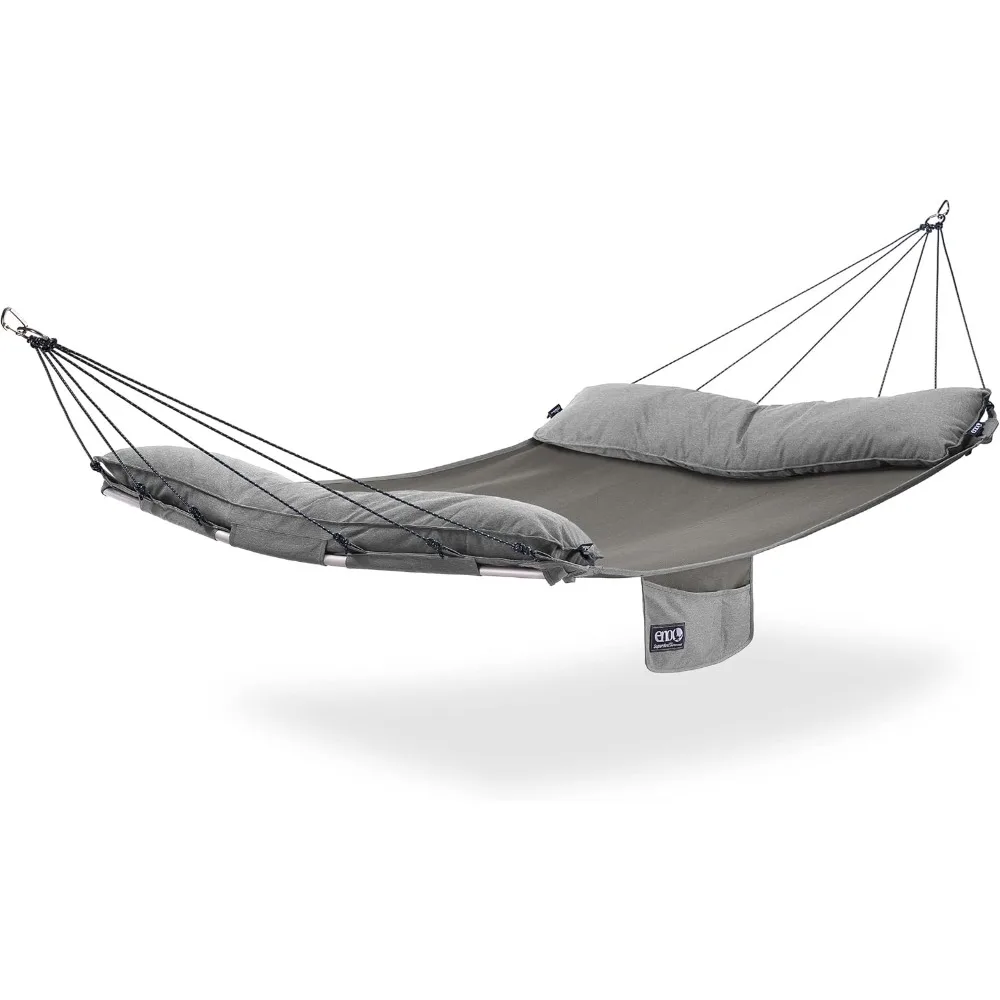 

SuperNest SL Hammock - 1 to 2 Person Backyard Hammock - Outdoor Patio Furniture for Backyard, Lawn, or Balcony - Pebble Grey
