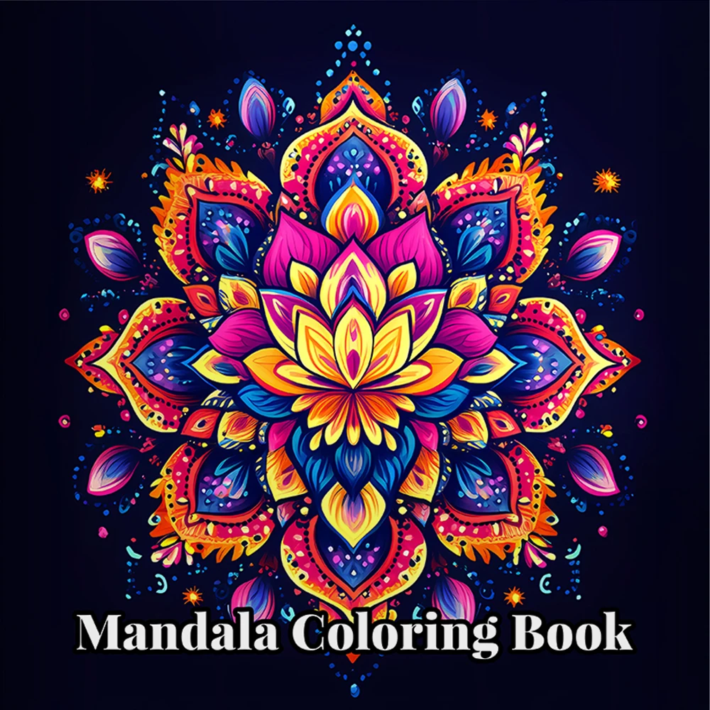 

MANDALA Coloring Book for Adults Picture Book Cute Flower Drawing Book Perfect Gift for Party and Birthday