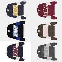 Calle americana Harajuku empalmado ​ ​ Suéter de punto con cremallera para hombre y mujer, suéter informal a la moda, Bordado de letras American Y2k