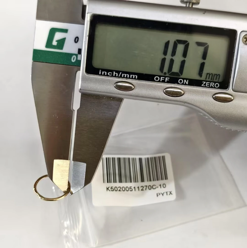 AIDE одиночные серьги-кольца из желтого золота 14 карат, 6 мм, 8 мм, 10 мм, для женщин, простые гладкие серьги, изысканные ювелирные изделия из цельного золота